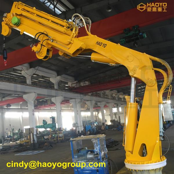 Foldable Knuckle Boom Ship Marine Crane Design Marine Ship Deck Crane