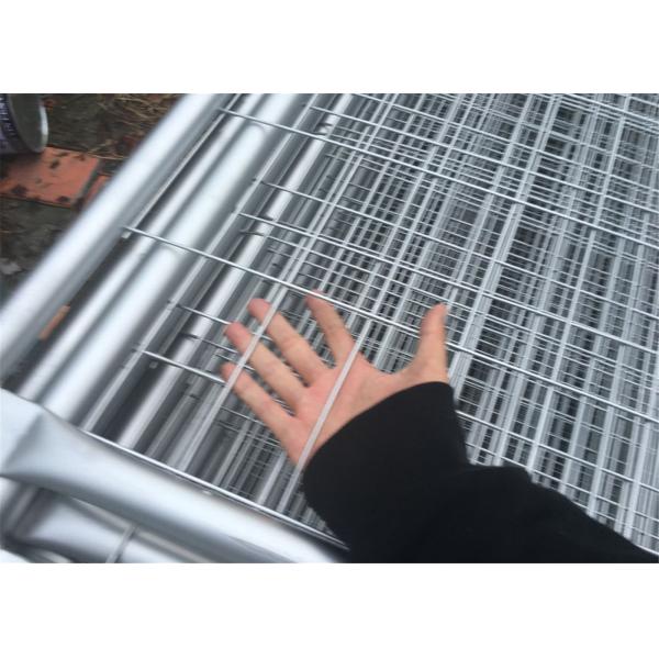 14 microns /100gsm pre-gal 3.00mm wire spacing 60mm x 150mm Outer 32mm*1.4mm 2100mm*2400mm light duty temp fence panels