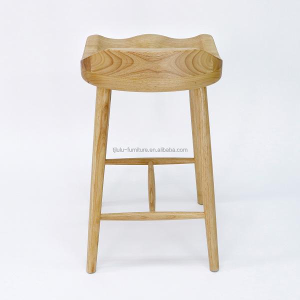 Solid Wood Bar Chair for Home Bar and Home Furniture in Nordic Style Mail Packing Y
