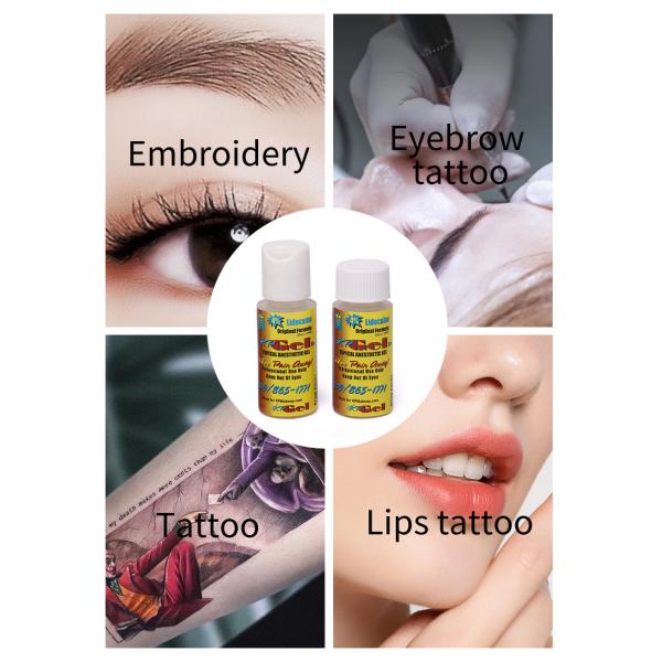 Tattoo Numb Gel Lip Eyebrows Tattoo Anesthetic Gel for Semi-Permanent Makeup