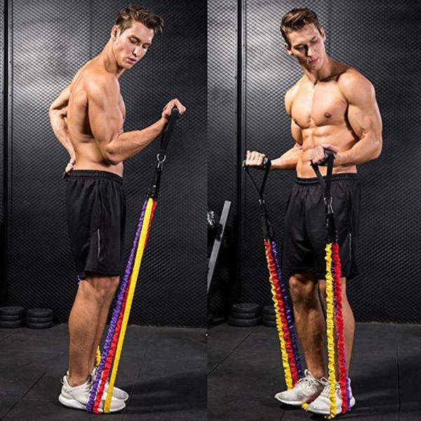 1.2M Workout Recovery Equipment Resistance Band Sets With Nylon Sleeve