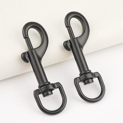 Dog Leash Hardware 3/5 Inch Glossy Black Metal Snap Hooks for Ready Mould Bag Hardware