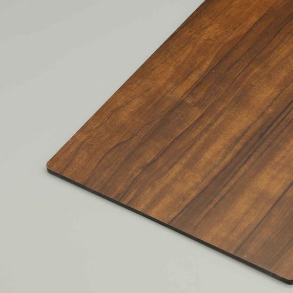 3mm 244cm Dark Red Pinnata Wood Grain Acm Panels Aluminum Alloy Pvdf Coating Acp