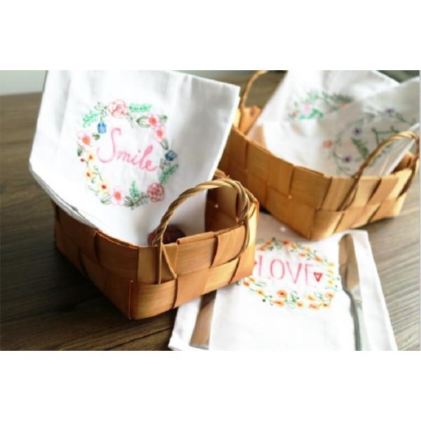 Reusable Eco Tea Towel Custom Design 100% Cotton Dish Kitchen Tea Towels