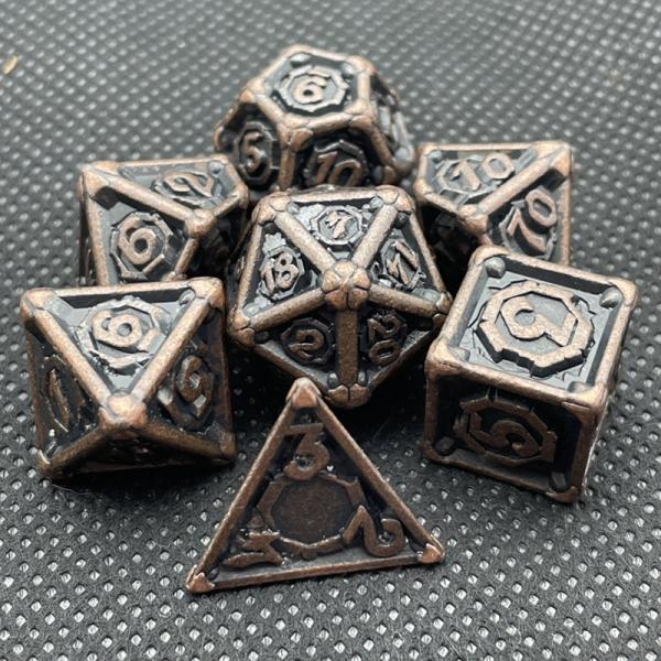 Customized Metal Multi - Face Dice Dnd Rpg Coc Desktop Game Portable