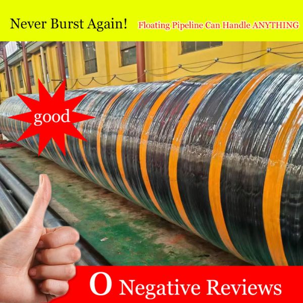 Self Floating Dredge Pipeline UV Resistant Floating Hose With Polyamide Lining