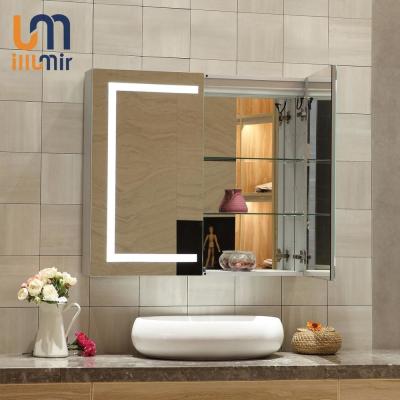 Armário de banheiro montado na parede com estilo moderno leve e tensão 100-240V 50/60HZ