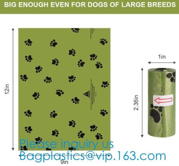 Corn Starch PLA 100% Compostable Dog Poop Bag Biodegradable Waste Bags, Waste Disposable, Disposable Consumbles, Bagease