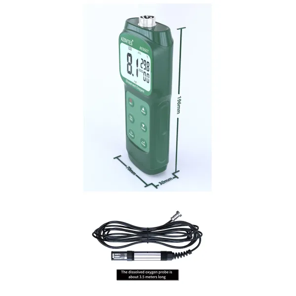 Digital Portable Dissolved Oxygen Meter for Aquaculture Water Analysis