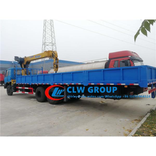 Dongfeng 6x4 8.5M Fence Truck With 10T Straight Arm XCMG Crane