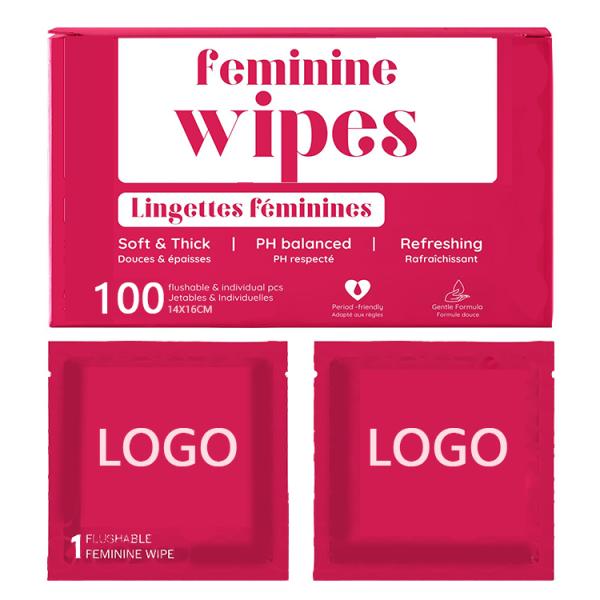 Customized Individual Packaging fulsome Feminine Wipes