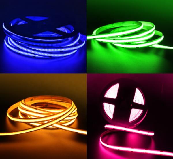 15W 840LEDs DC24V RGB COB Strip Tape Light Decoration aluminum tube For Shopping Mall Bedroom WIFI Remote Control
