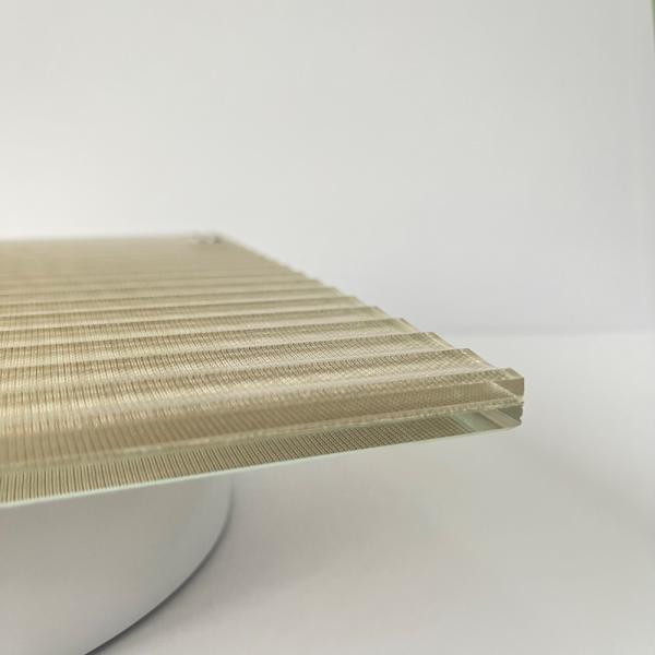 Laminated Glass With Metal Mesh Laminated Glass For Hotel House Hallway