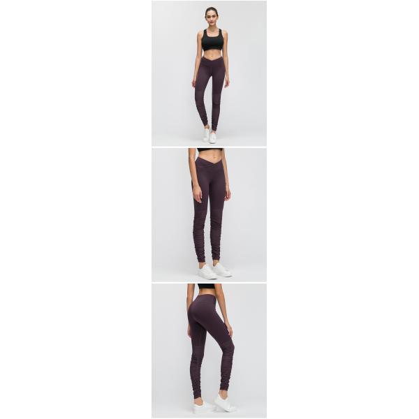 Women Wrapped Croess Workout Leggings Tights 220gsm High Waist Yoga Leggings