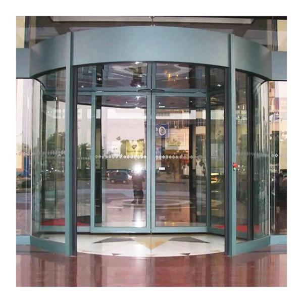 Elegant and Practical Automatic Revolving Door for Corporate Buildings