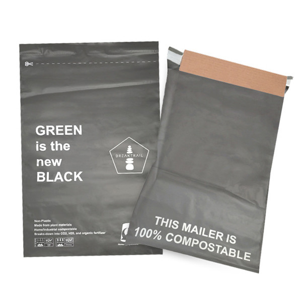Self Seal 100% Compostable Poly Mailer Bags Biodegradable Shipping Bags For Clothing