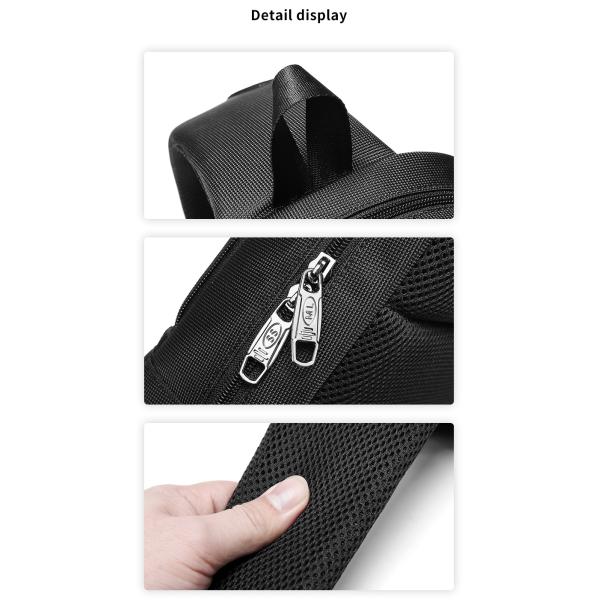 OEM ODM Легкий водонепроницаемый кроссбоди мужской рюкзак с USB-портом