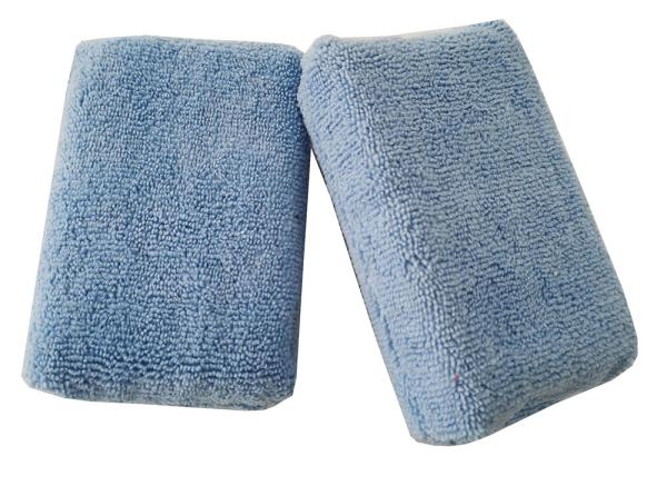 Car Wax Applicator Pad Microfiber Car Care 12x8x3cm Rectangle Foam Cloth For Car Wash