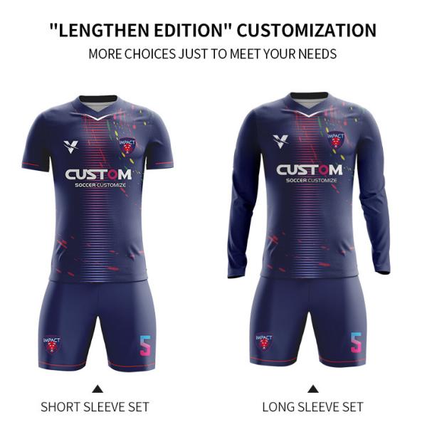 Sublimated Soccer Shirts Jerseys Uniform Kits Practical Washable