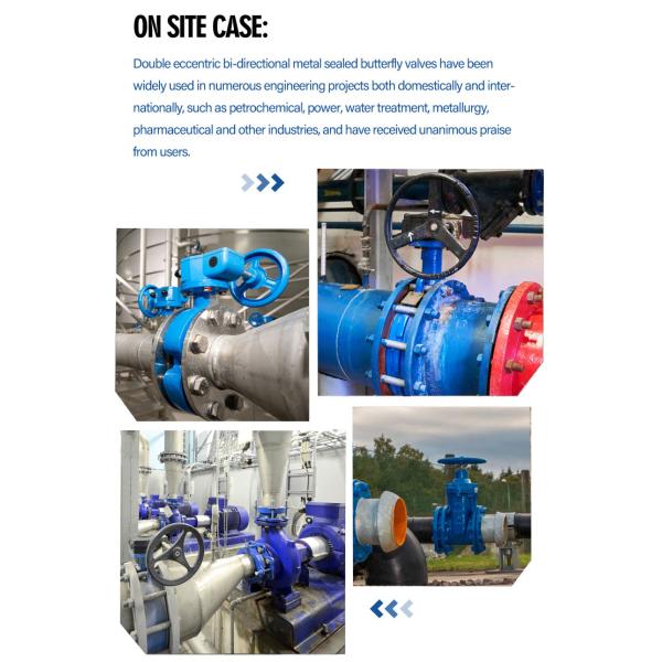 Double Ecentric Bi-directional Metal sealed Cast Iron Electric Actuator butterfly Valve
