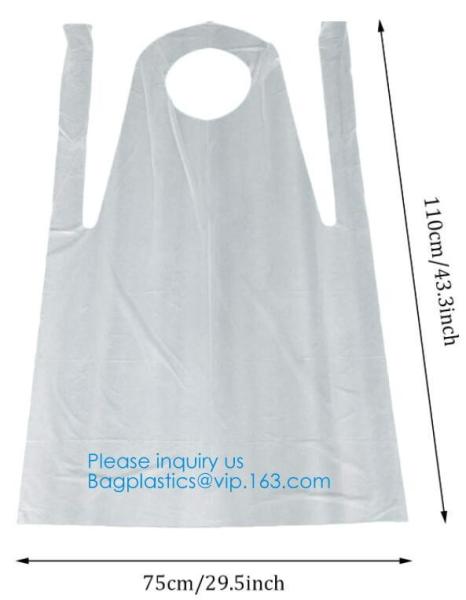 Compostable Biodegradable Personal Protective Disposable Apron Medical Dental Cooking Food Industry Safety Security