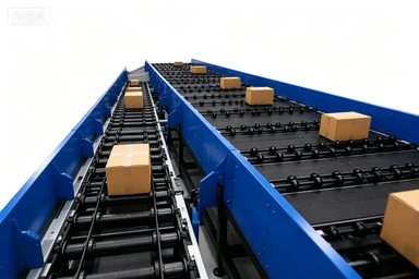 4500 - 7200 Parcels/Hour Wheel Sortation System For Courier And Distribution Operations