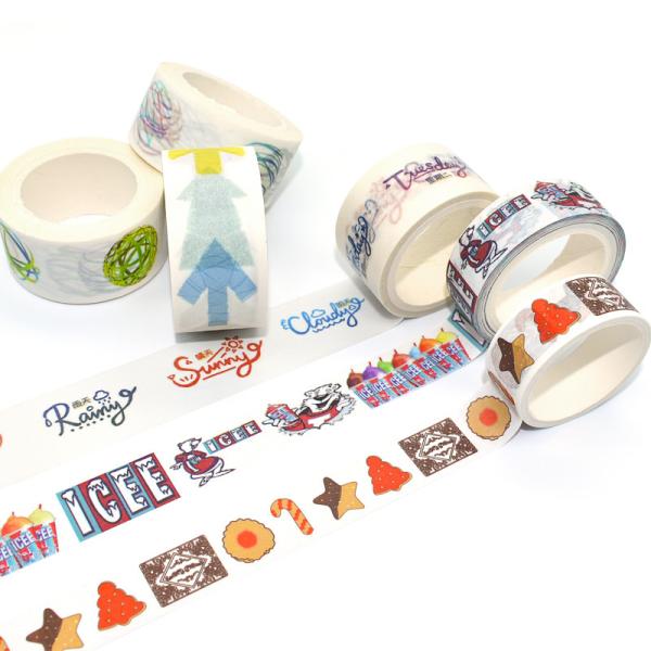 Красочная Writable лента для маскировки бумажной ленты Washi нестандартной конструкции Китая водоустойчивая покрашенная