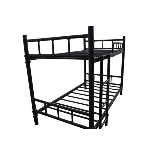 Commercial Apartment Iron Bunk Beds Electrostatic Powder Coating For Adult