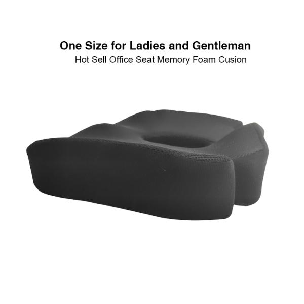 Knitted Memory Foam Chair Cushion for Office Support in Sciatica Coccyx Back Tailbone