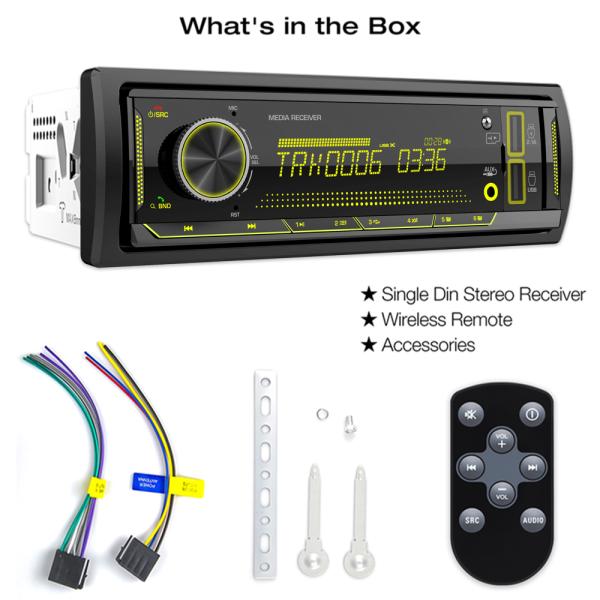 GRANDnavi Bluetooth 12v Встроенный прибор 1 Din Fm Aux В Приемник Sd Usb Автомобильный Mp3 плеер Стерео Авторадио Автомобильное радио