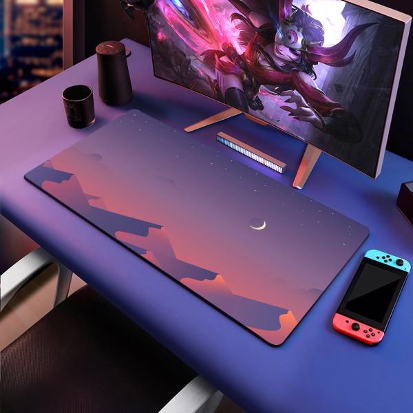 Custom Logo Print Gaming Mousepad Large XXL Extended Size with Non Slip Rubber Base