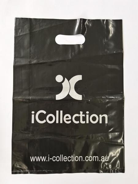 Electronic accessories ISO Die Cut Handle Poly Bags Strong Load Bearing Material