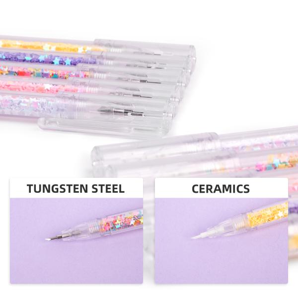 Coupeuse de scrapbook mini à lame d'acier pour autocollants esthétiques et couteau à stylo artisanal