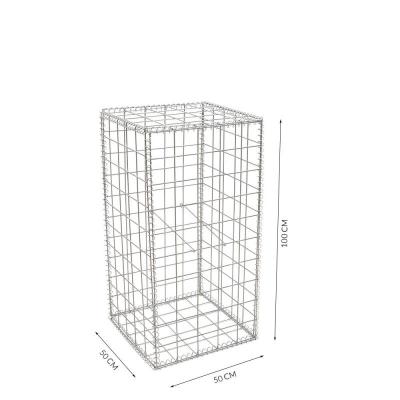 Cestas 50x100mm de aço inoxidável galvanizadas de 4mm Gabion