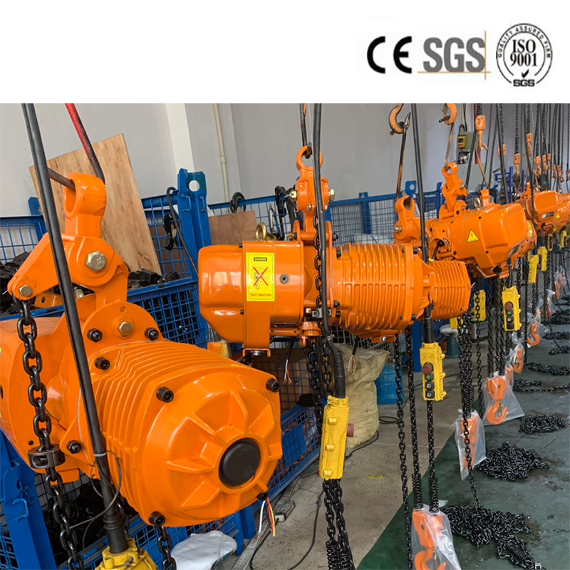 CE Certified Hook Suspension Type Electric Chain Hoist Lifting Capacity 3 Ton