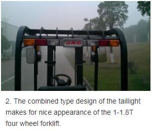 3 Ton Large Capacity Electric Forklift Truck Streamlined Design With Electric Motors