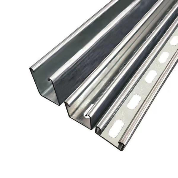 Galvanised Steel Slotted C Channel Unistrut With ISO9001 Certificates