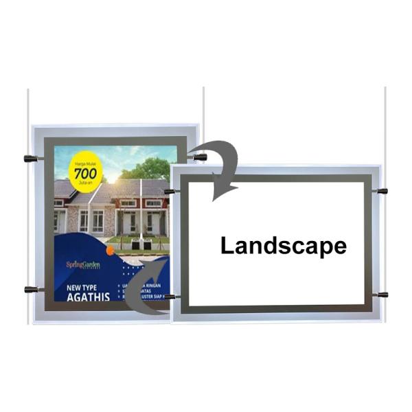 工場 卸売 LEDライトボックス アクリル スリムクリスタル LEDライトボックス