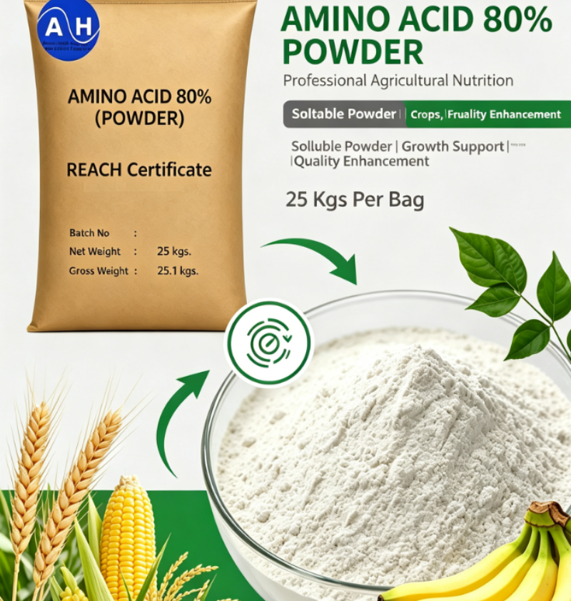 85% Free Amino Acid Powder From Corn Protein | Fertilizer-Grade Hydrolyzed Amino Acid Raw Material