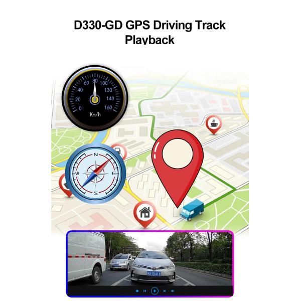 Датчик движения зеркала заднего вида 4K GPS Dash Cam для автомобиля 12 дюймов SONY IMX335 3840x2160P