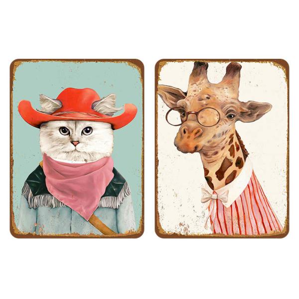 Customization Daily Household Items A4 Size Iron Plate Bedroom Wall Painting