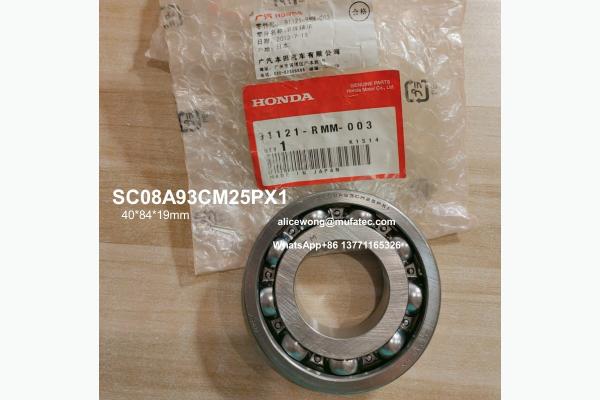 SC08A93CM25PX1 SC08A93 Honda FIT rolamentos da caixa de velocidades rolamentos de esferas especiais 40*84*19mm