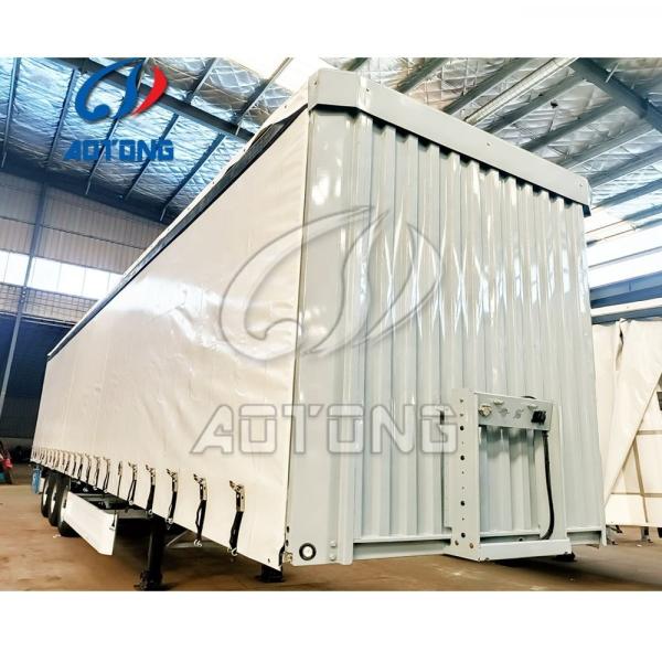 PVC Tarpaulin Sliding 45FT 40FT Curtain Side Semi Trailer for Enclosed Cargo Transport