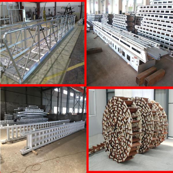 Marine Aluminum Gangway Steel Wharf Ladder For Shipment 8 - 15m Length