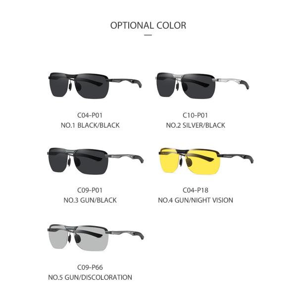 Al Mg Ultra Light Sunglasses REVO coated , TAC Lens Mens Driving Sunglasses