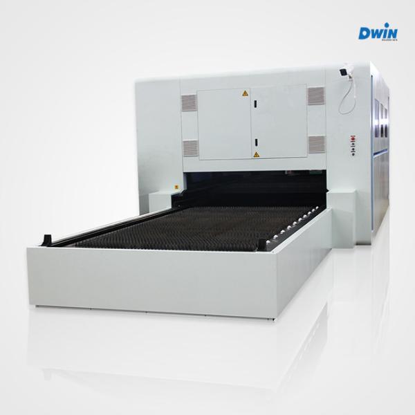Stainless Steel Cnc Fiber Laser Cutting Machine With Cover Exchange Table 2000w