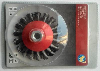 115mm M14 Bevel Brush Knot Wire Steel Wire Brush for Weld Cleaning Rough Surface