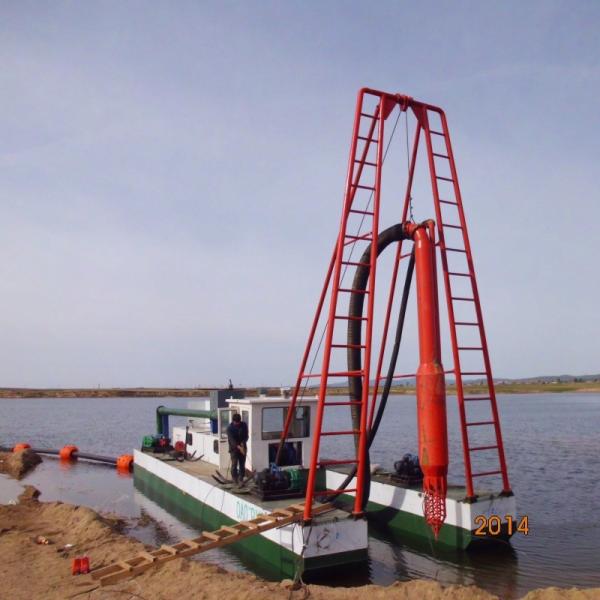 Jet Suction Dredger With High Pressure Water Pump