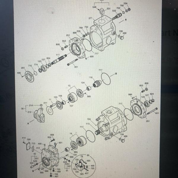 K3v112DTP K3v112DTH JCB220 JS220 21511480 Excavator Main Piston Pump For JCB
