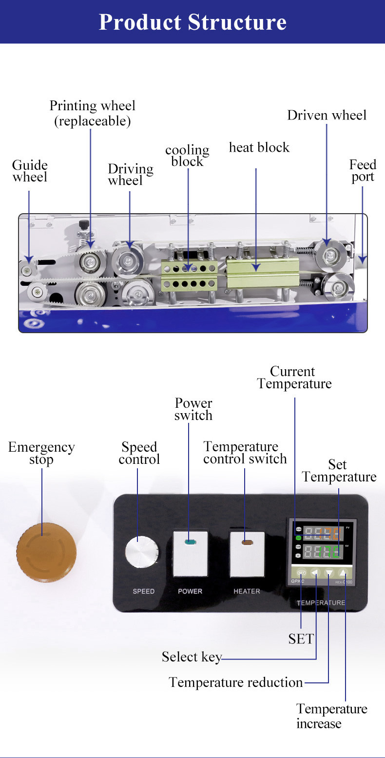 CSM-770PLUS Continuous Band Sealer Retail Packaging Industrial Parts